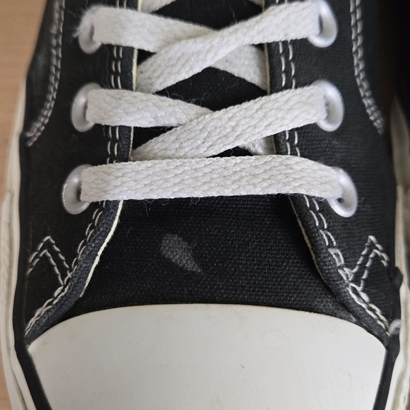 CTAS 10 Black Low Top Canvas Lace Up Sneakers Shoes Converse Unisex - Picture 5 of 12